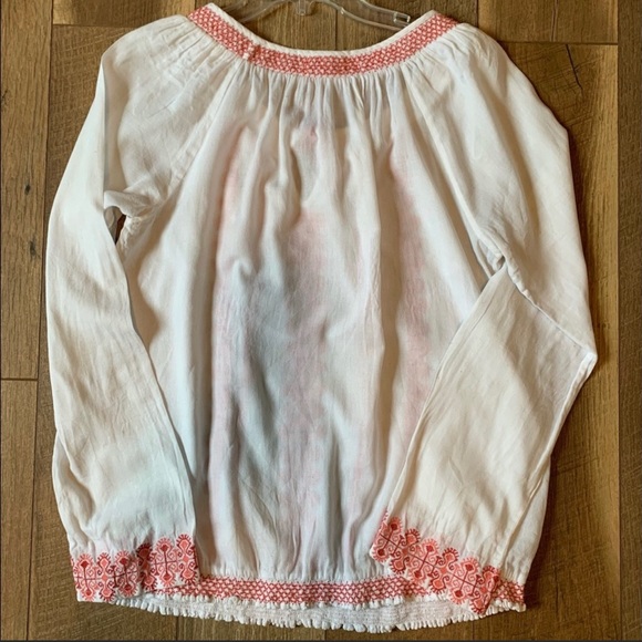 Lucky Brand Smocked Stitched Top - Picture 2 of 5